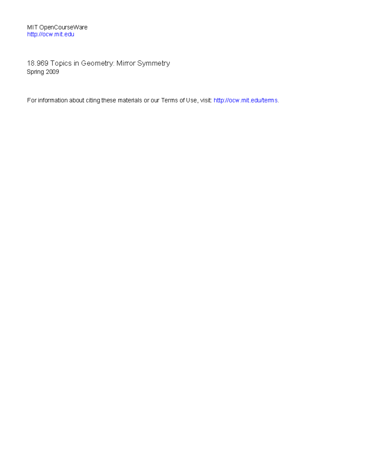 Deformations of complex structures - MIT OpenCourseWare ocw.mit 18 ...