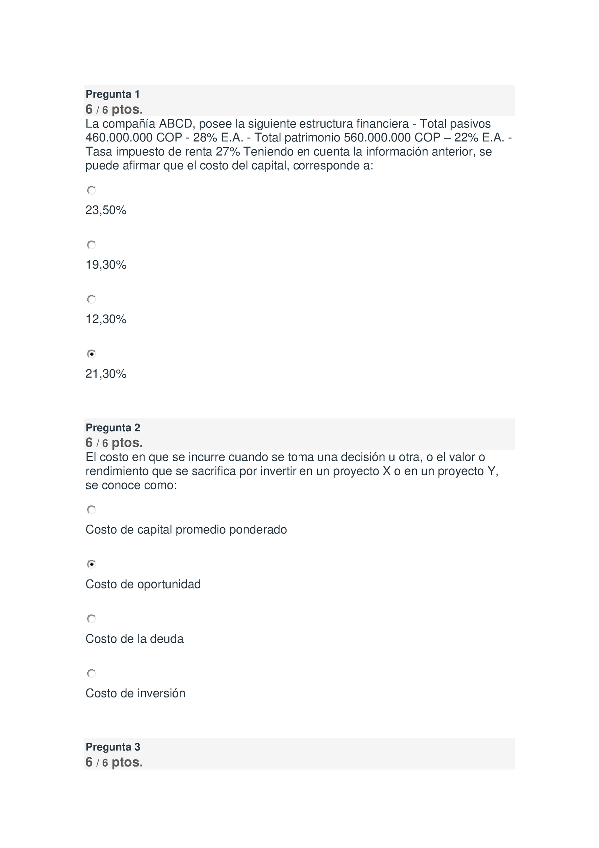 Examen-final-gerencia-financiera Compress - Pregunta 1 6 / 6 Ptos. La ...