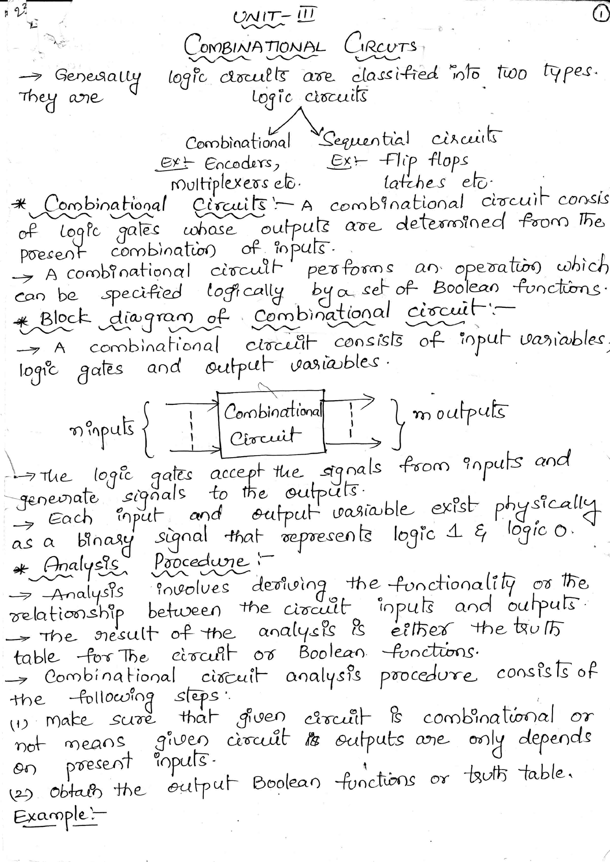 Combinational Logic - Computer Science - Studocu