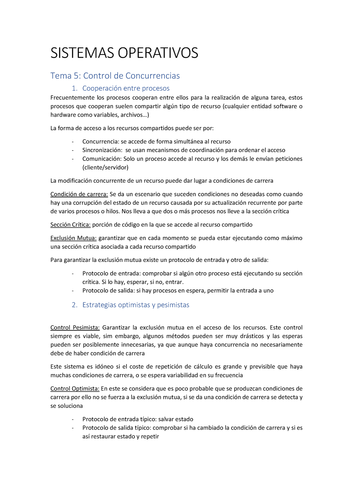 Tema 5 SO - Resumen - Warning: TT: Undefined Function: 32 Warning: TT ...