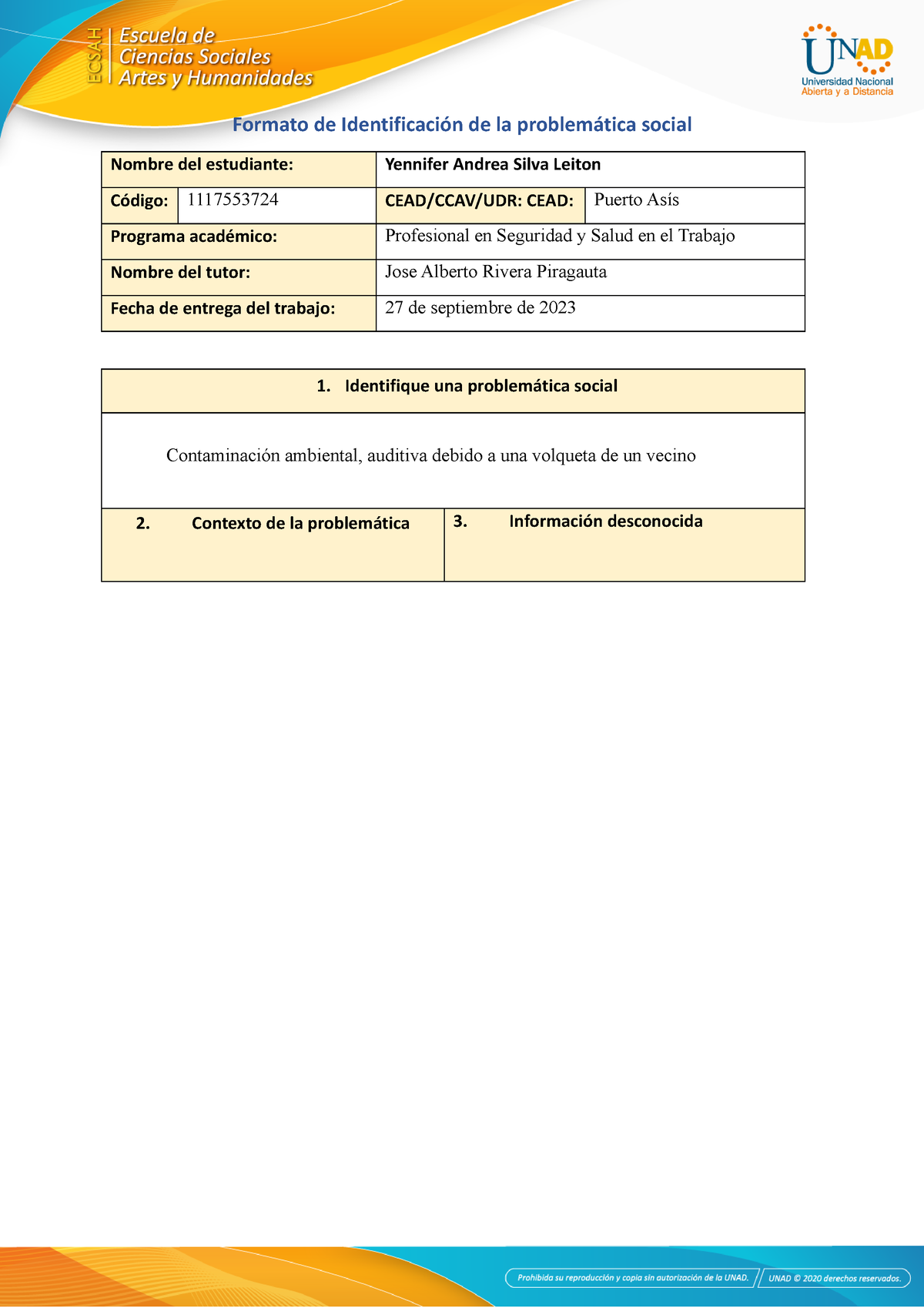 Anexo 1 Formato Identificación Del Problema Formato De Identificación De La Problemática 4884