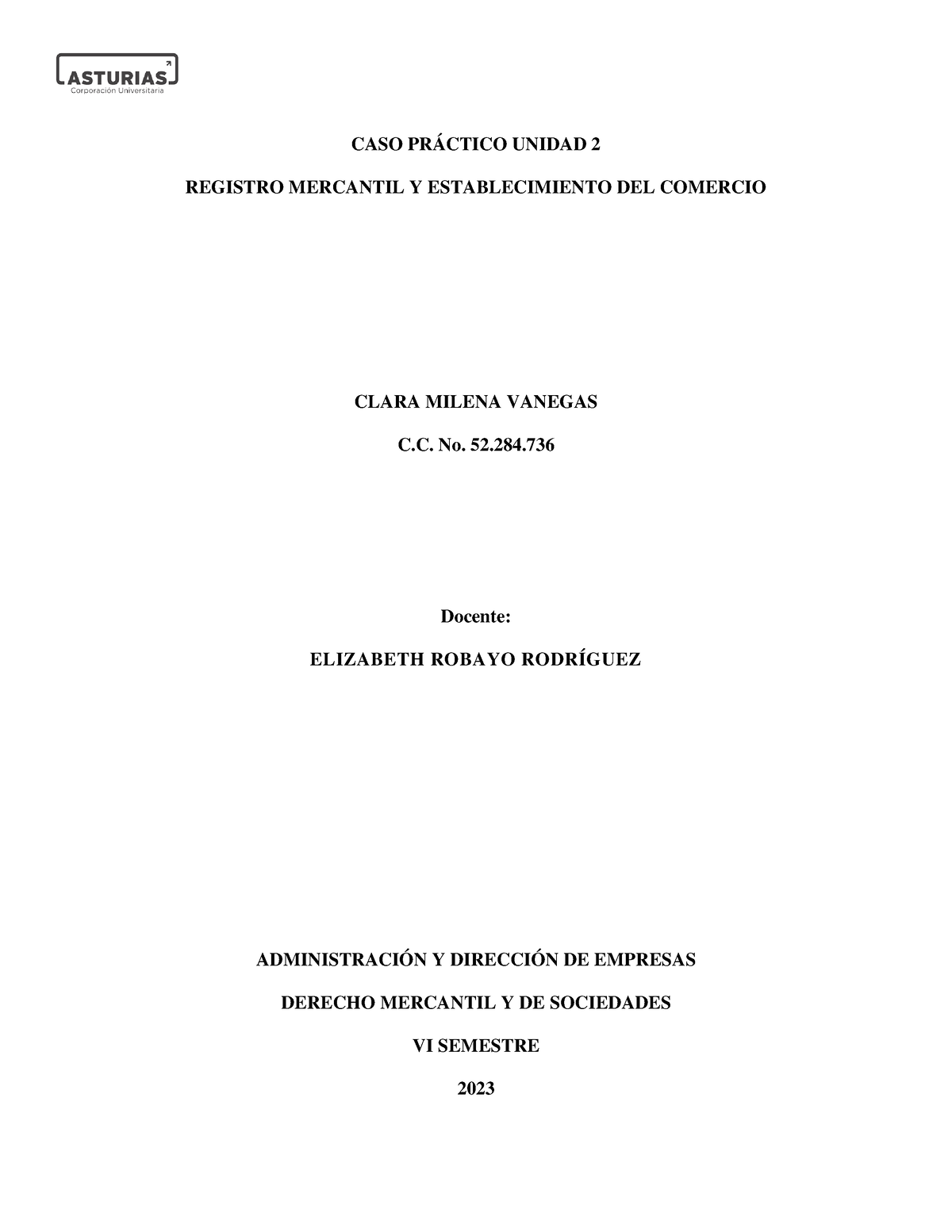 Caso Práctico Unidad 2 Derecho Mercantil Caso PrÁctico Unidad 2