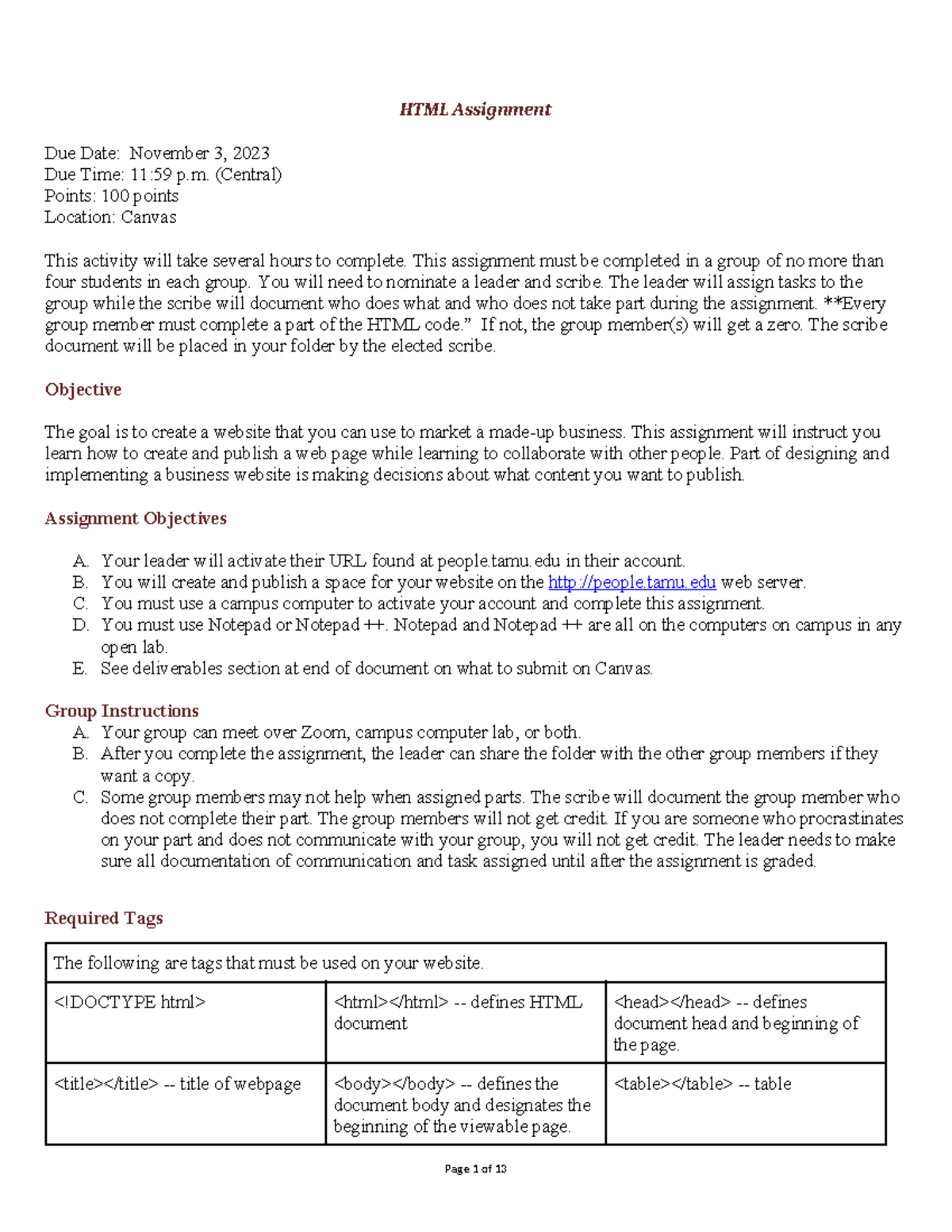 HTML Directions-2 - This is the HTML assignment given by Wanda - HTML ...