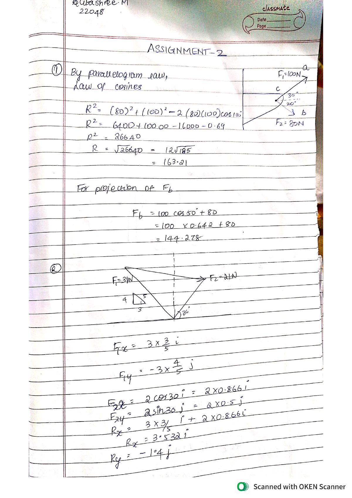 physics assignment 2nd week