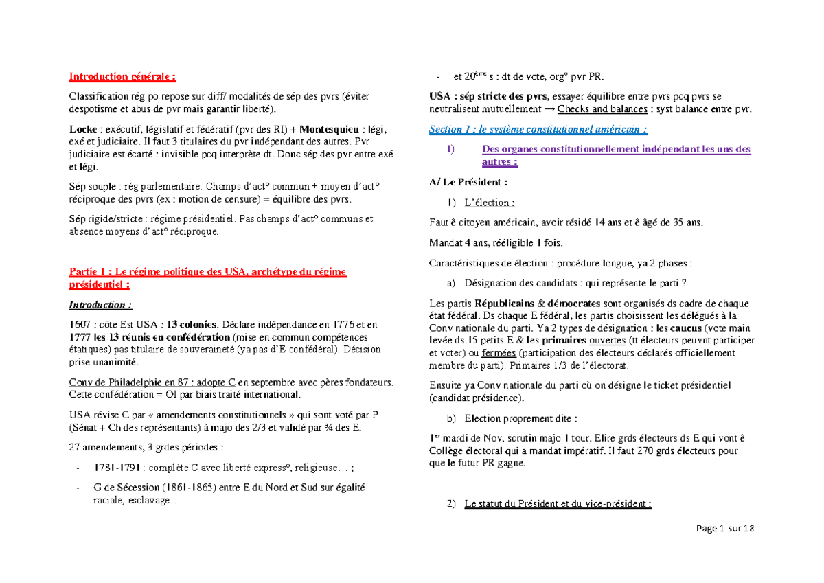 Fiche rpe 2e semestre - Introduction générale : Classification rég po ...