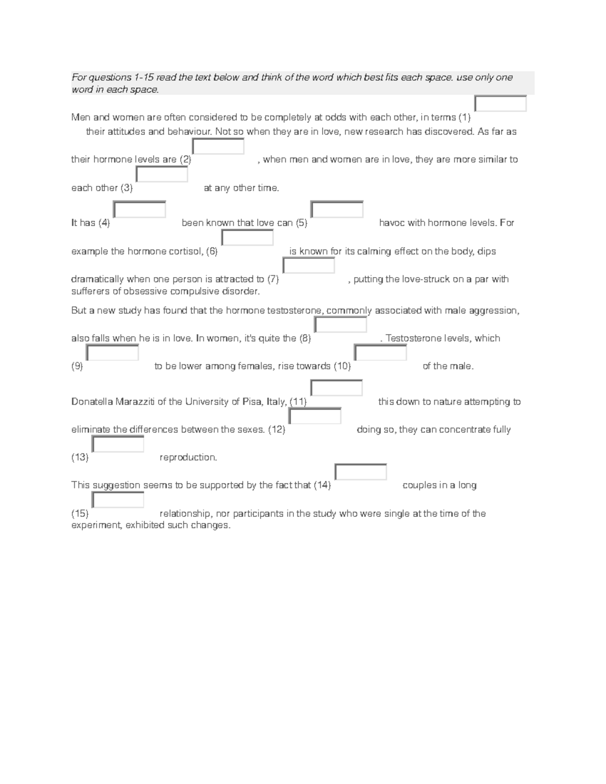 Read fill in - English for Academic Purposes - For questions 1-15 read ...