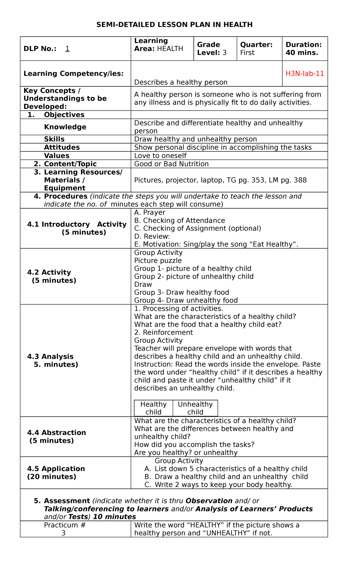 health-lesson-plan-semi-detailed-lesson-plan-in-health-dlp-no-1