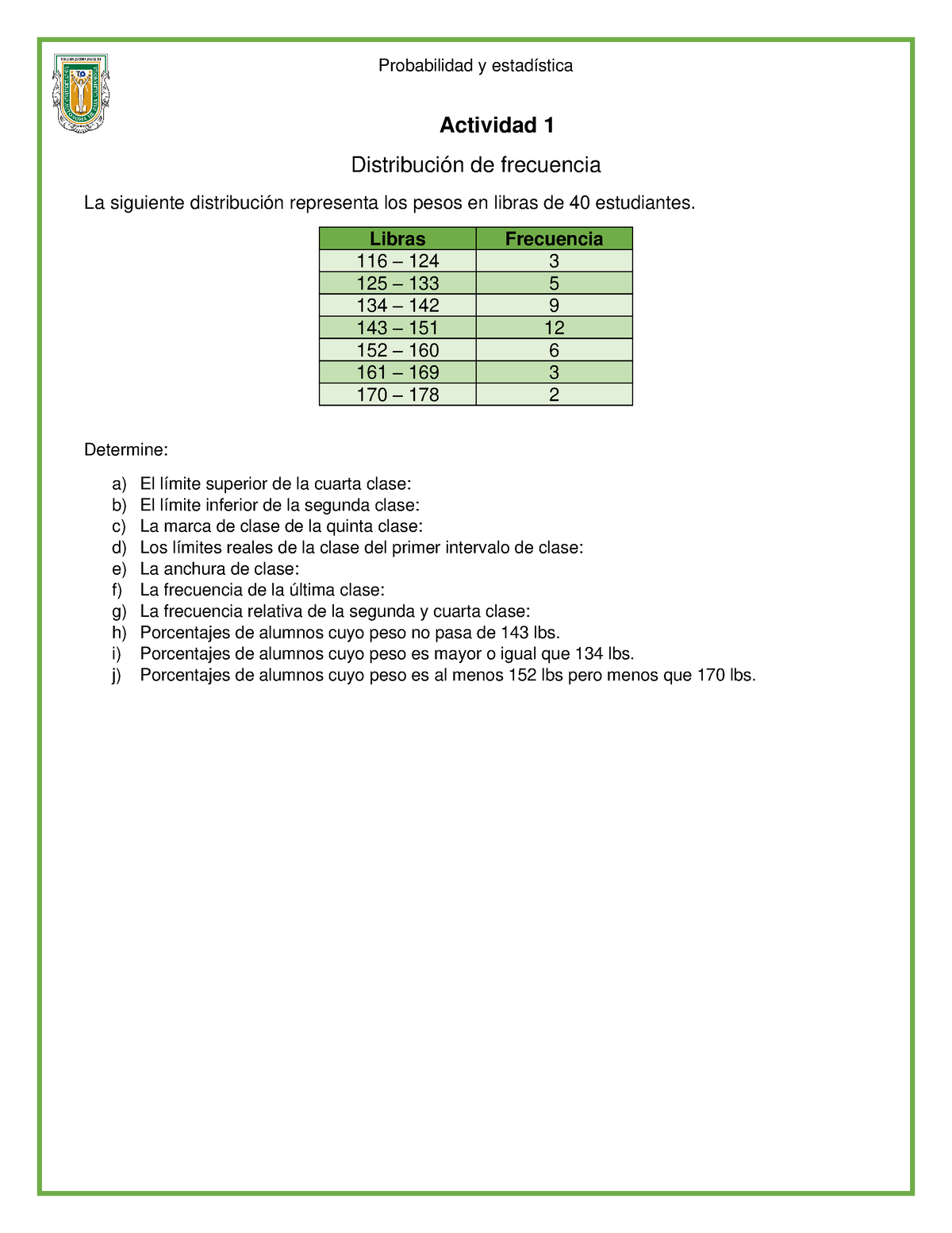 Actividad 1. U1. Probabilidad Y Estadistica - Probabilidad Y ...