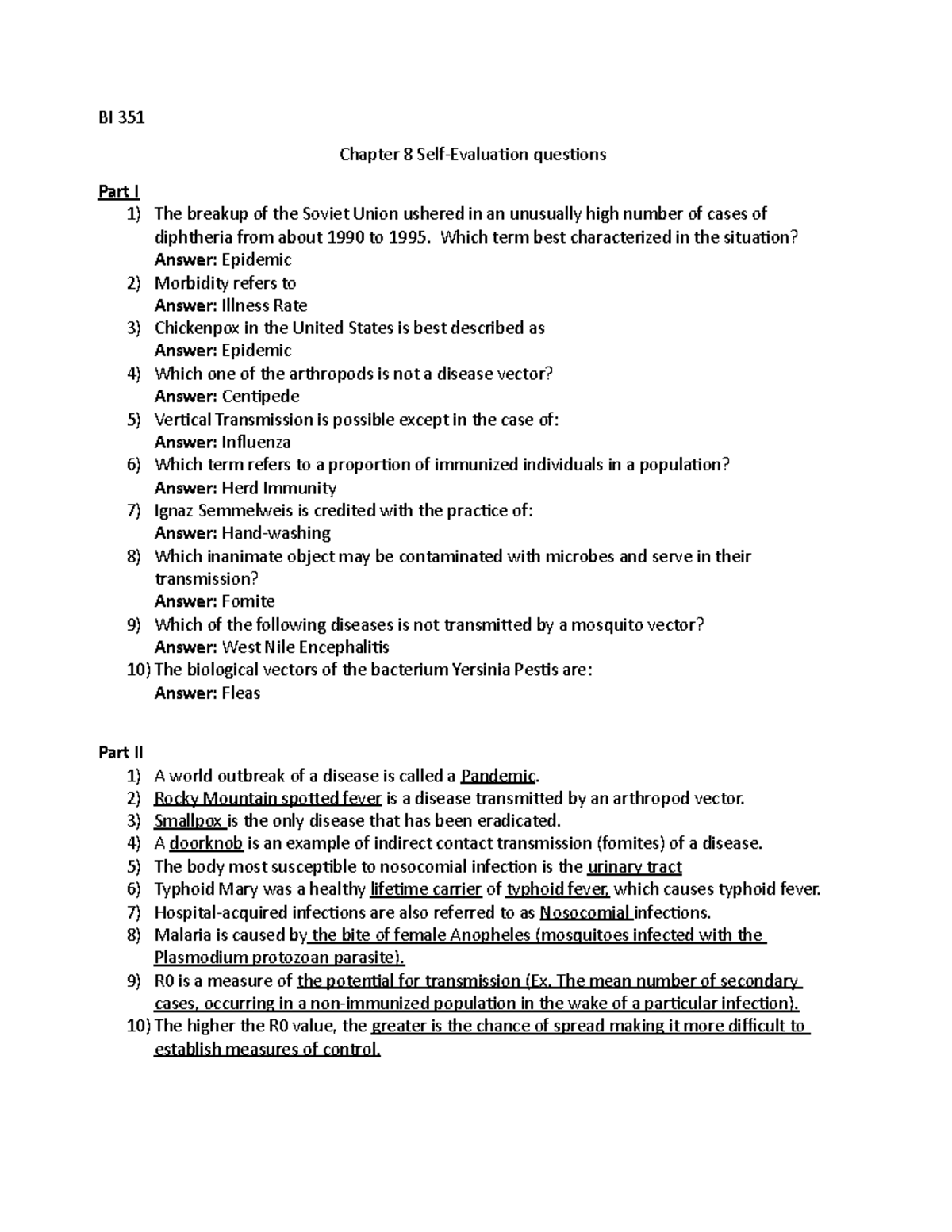 BI 351 Chapter 8 self evaluation questions - BI 351 Chapter 8 Self ...