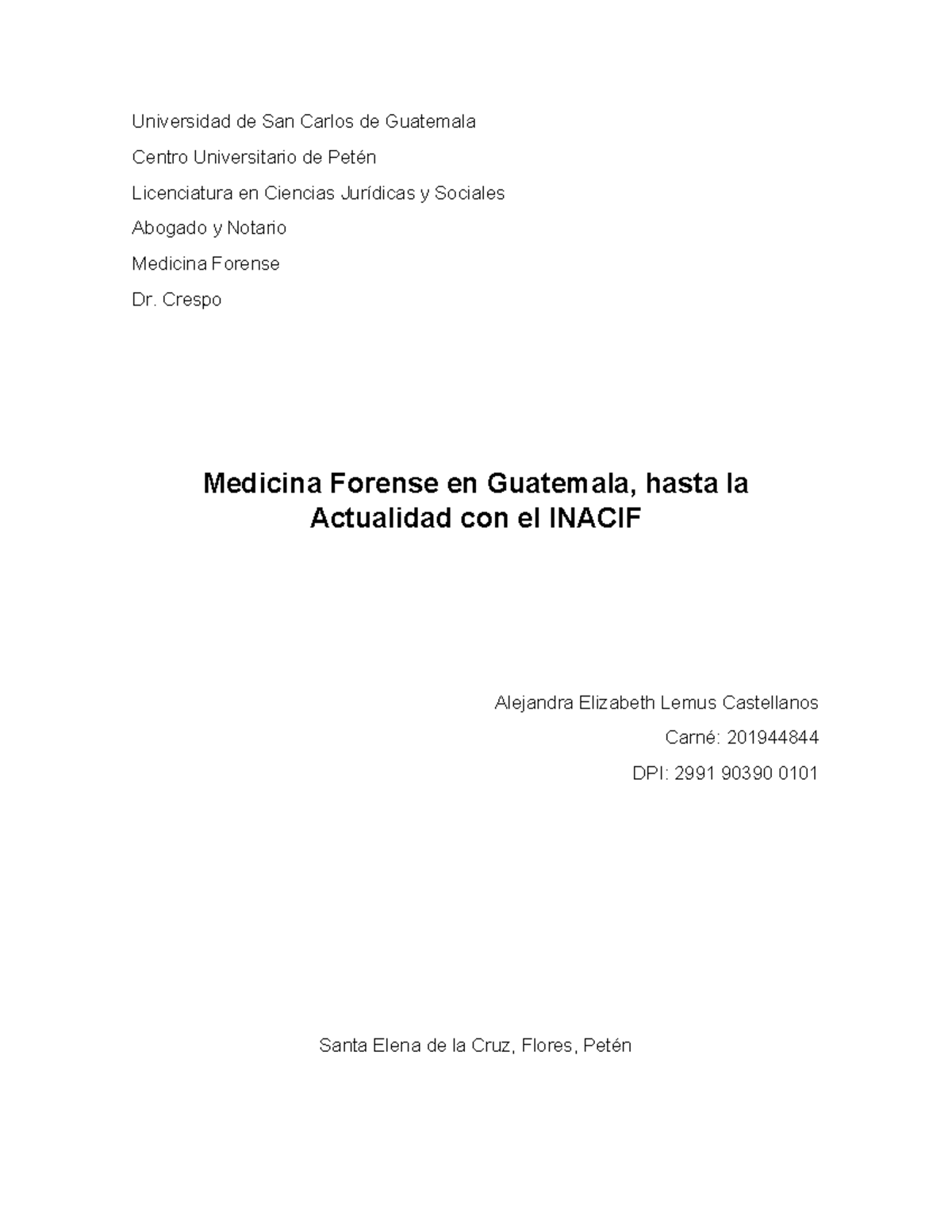 Medicina Forese EN Guatemala - Universidad de San Carlos de Guatemala ...