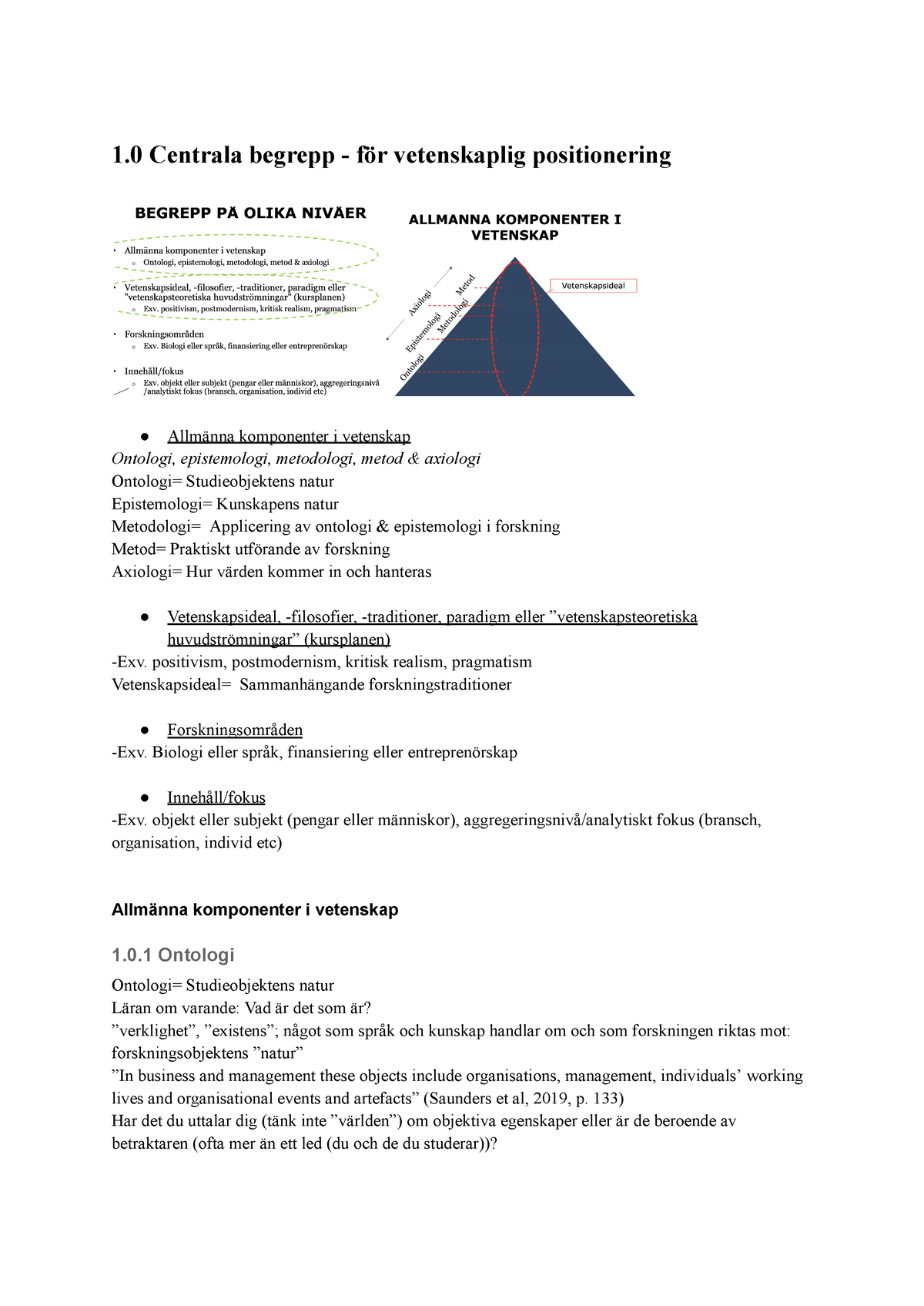 2.0 Vetenskaplig Metod - 1 Centrala Begrepp - För Vetenskaplig ...