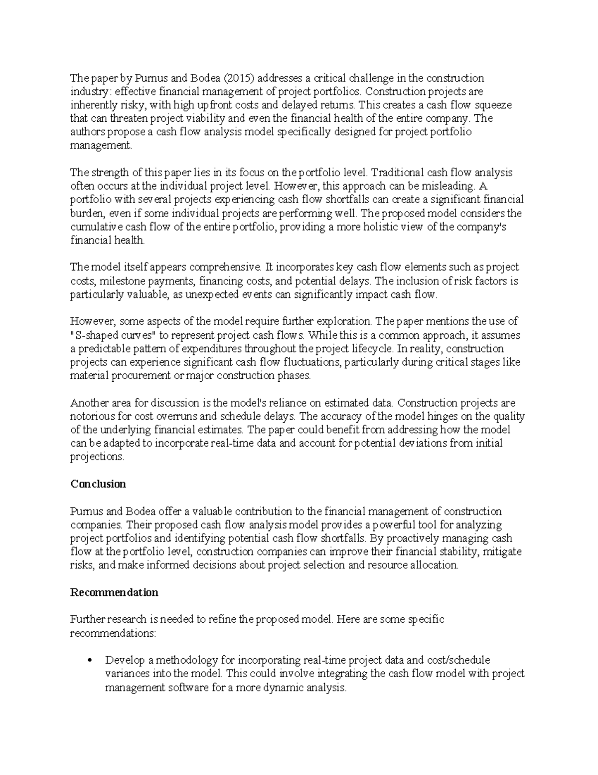 Case study 115 - Summary Financial Accounting - The paper by Purnus and ...