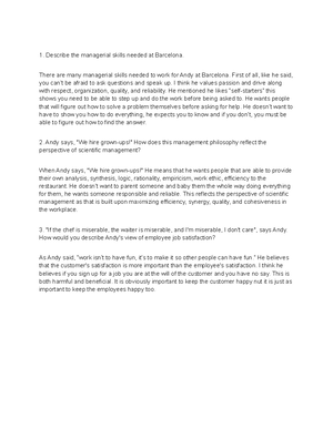 the Mgmt ch 10 notes - 2/24/ Chapter 10: On the Job Video: Mike Boyle ...