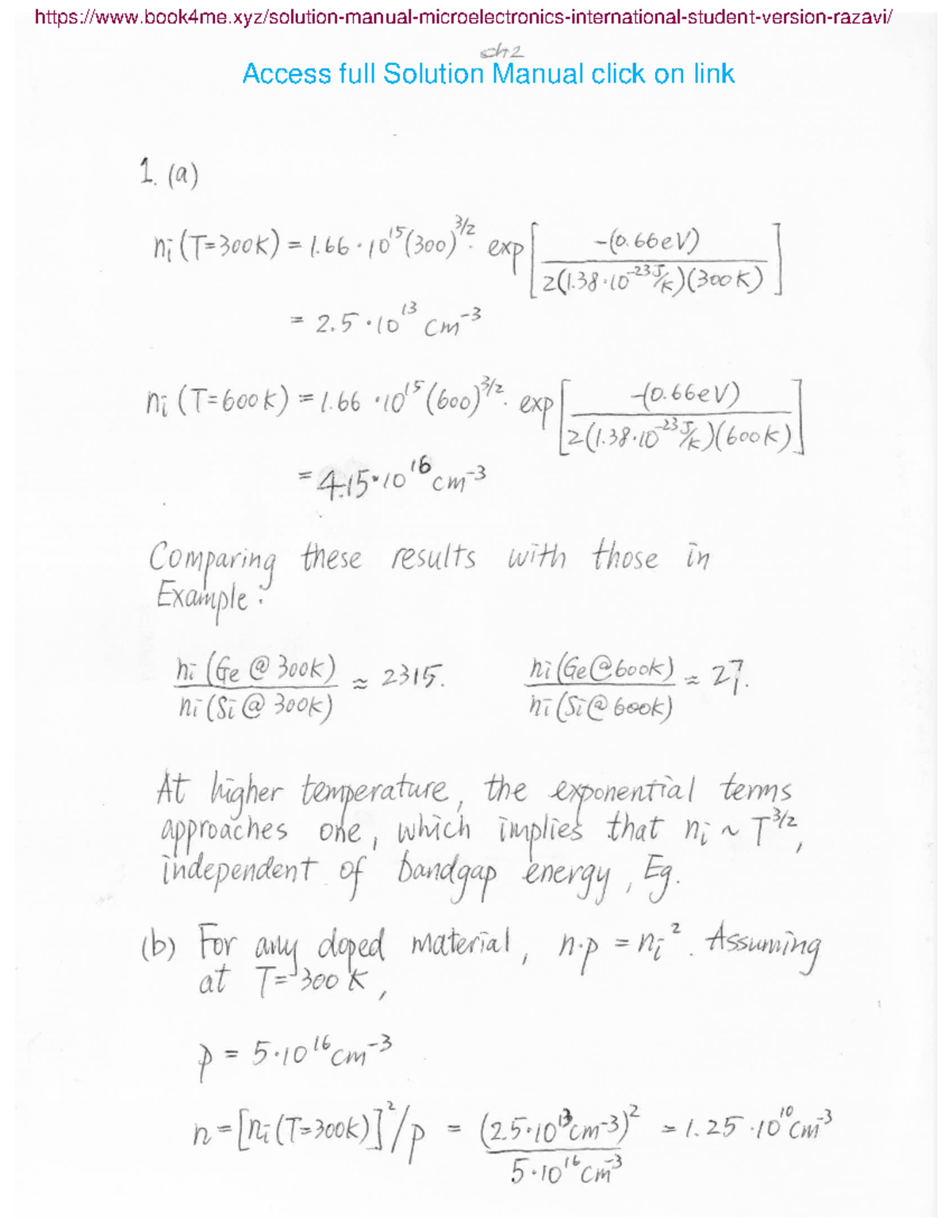 Solution Manual Microelectronics 2nd Edi - Access Full Solution Manual ...