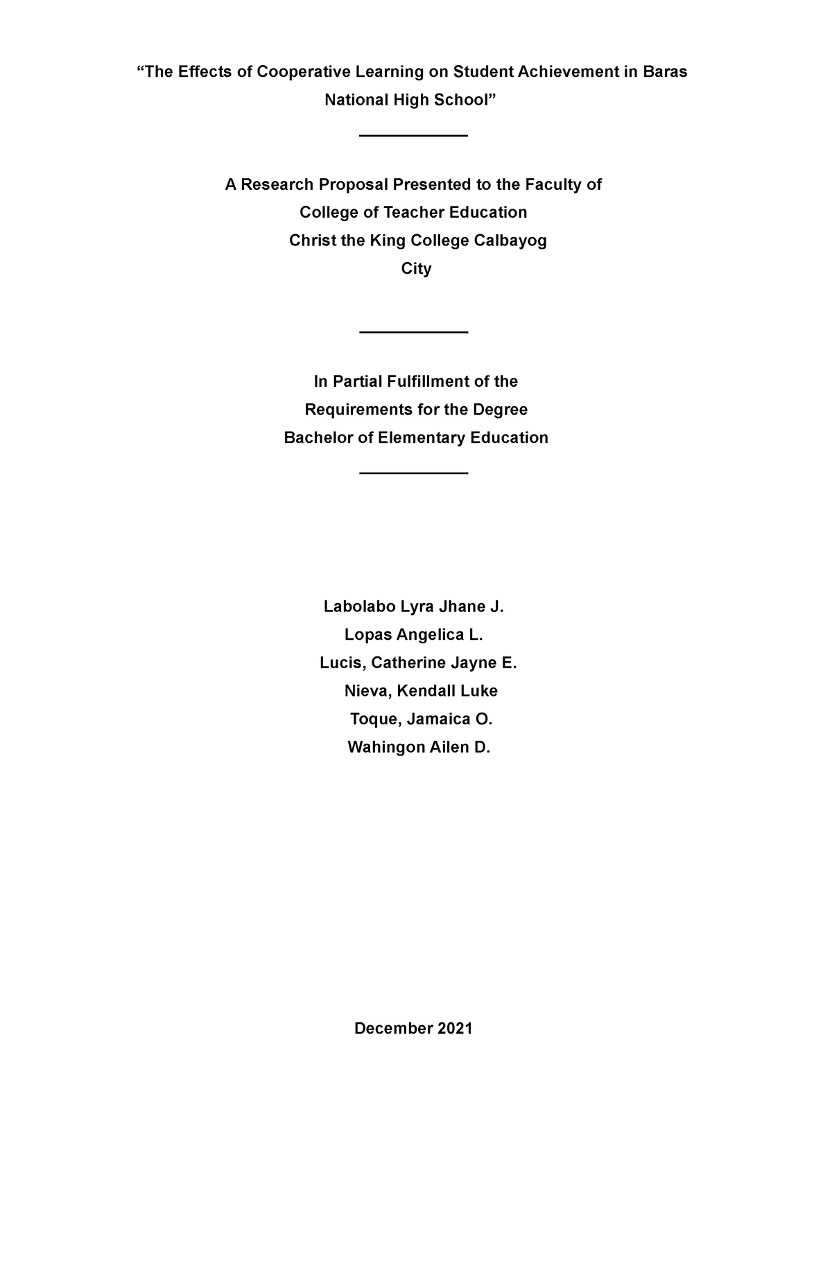 Research - Thank you. - “The Effects of Cooperative Learning on Student ...