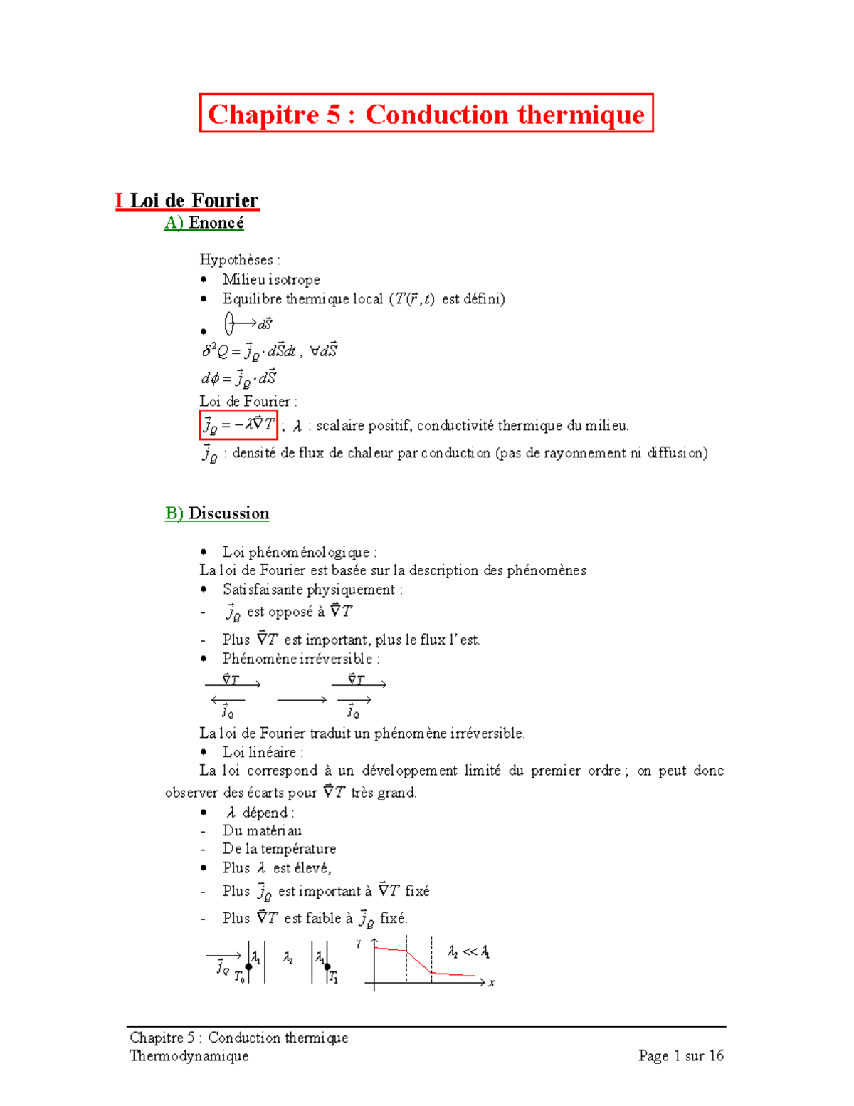 Conduction thermique Studocu — free download