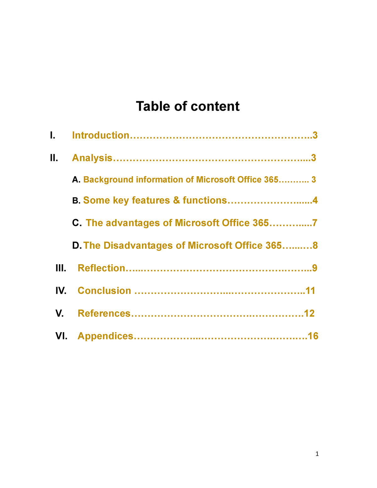 BIS report - Table of content I. - Studocu