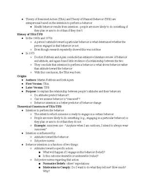 Health Belief Model - What is Theory? “A set of interrelated concepts ...