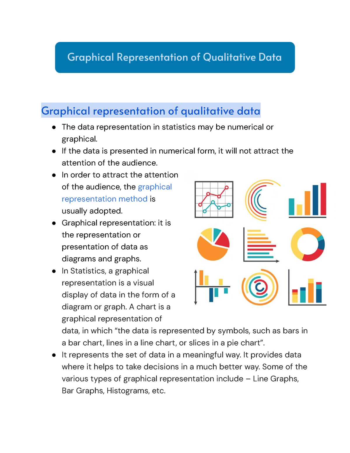 graphical presentation of qualitative data