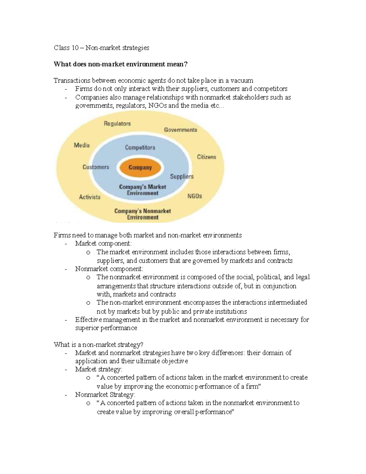 10000 - class 10 - non market - Class 10 – Non-market strategies What ...