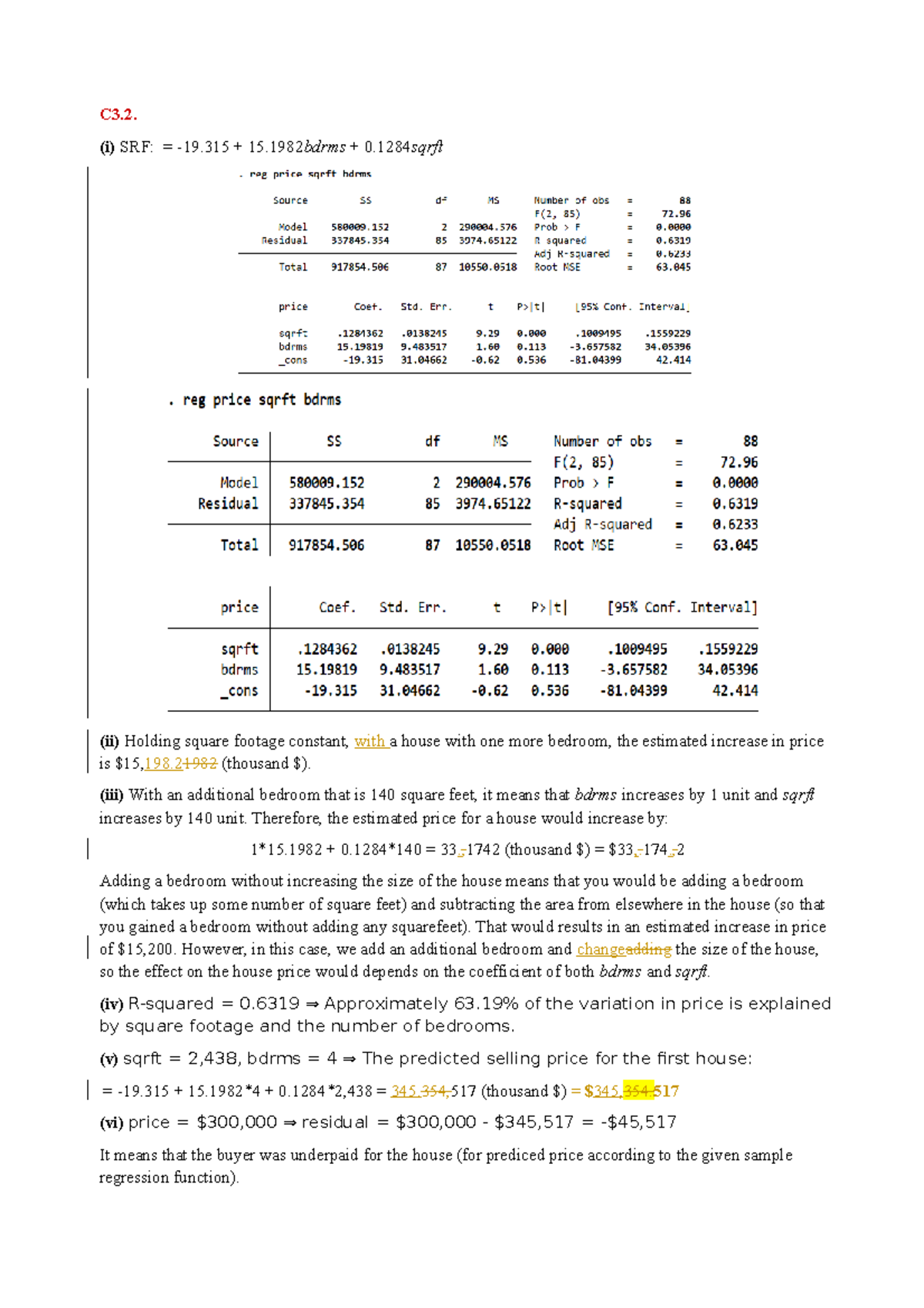 BT chương 3 - c3.2, c3.7, c3.8 (đã sửa)(pdf - C3. (i) SRF: = -19 + 15 ...