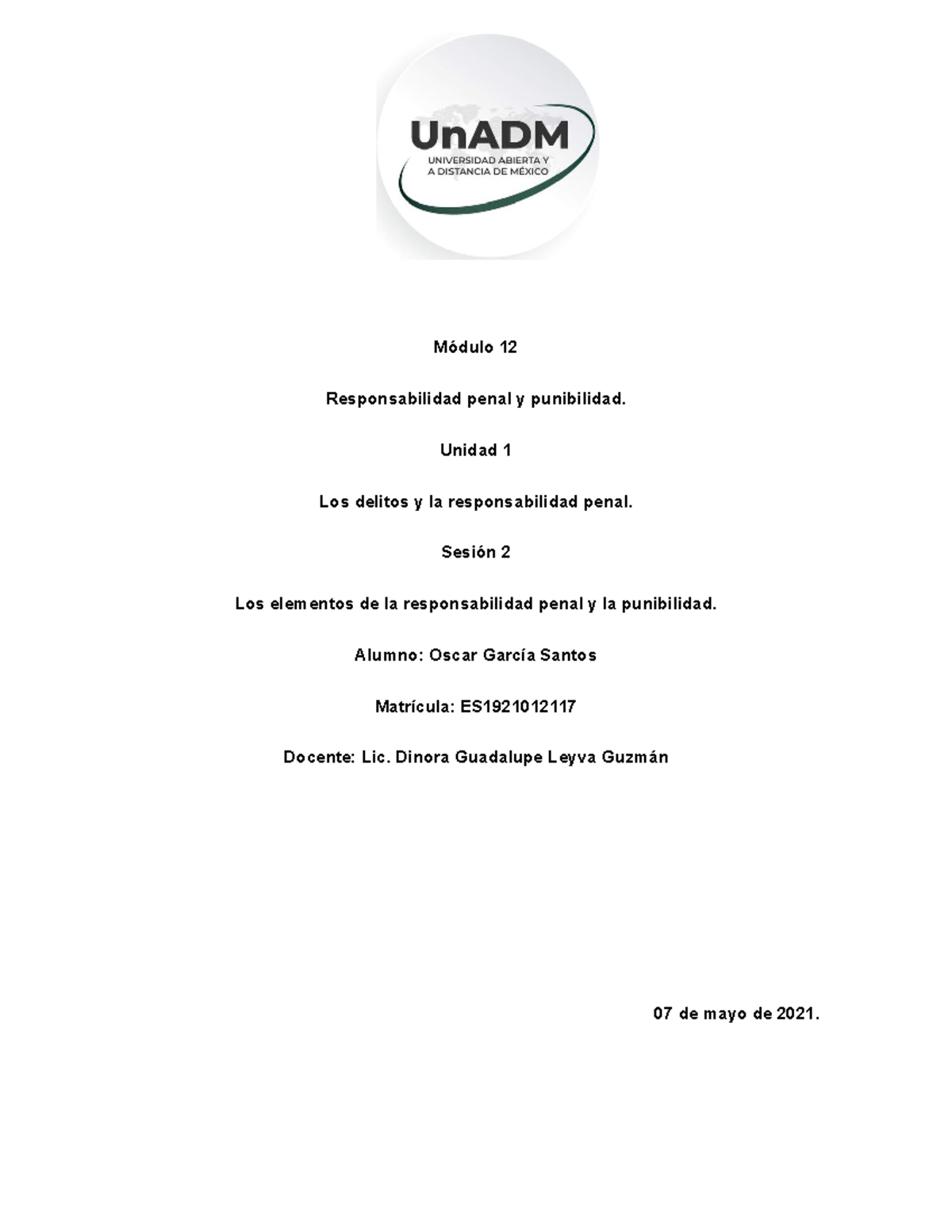 M12 U1 S2 OSGS - Apuntes 6 - Módulo 12 Responsabilidad penal y ...
