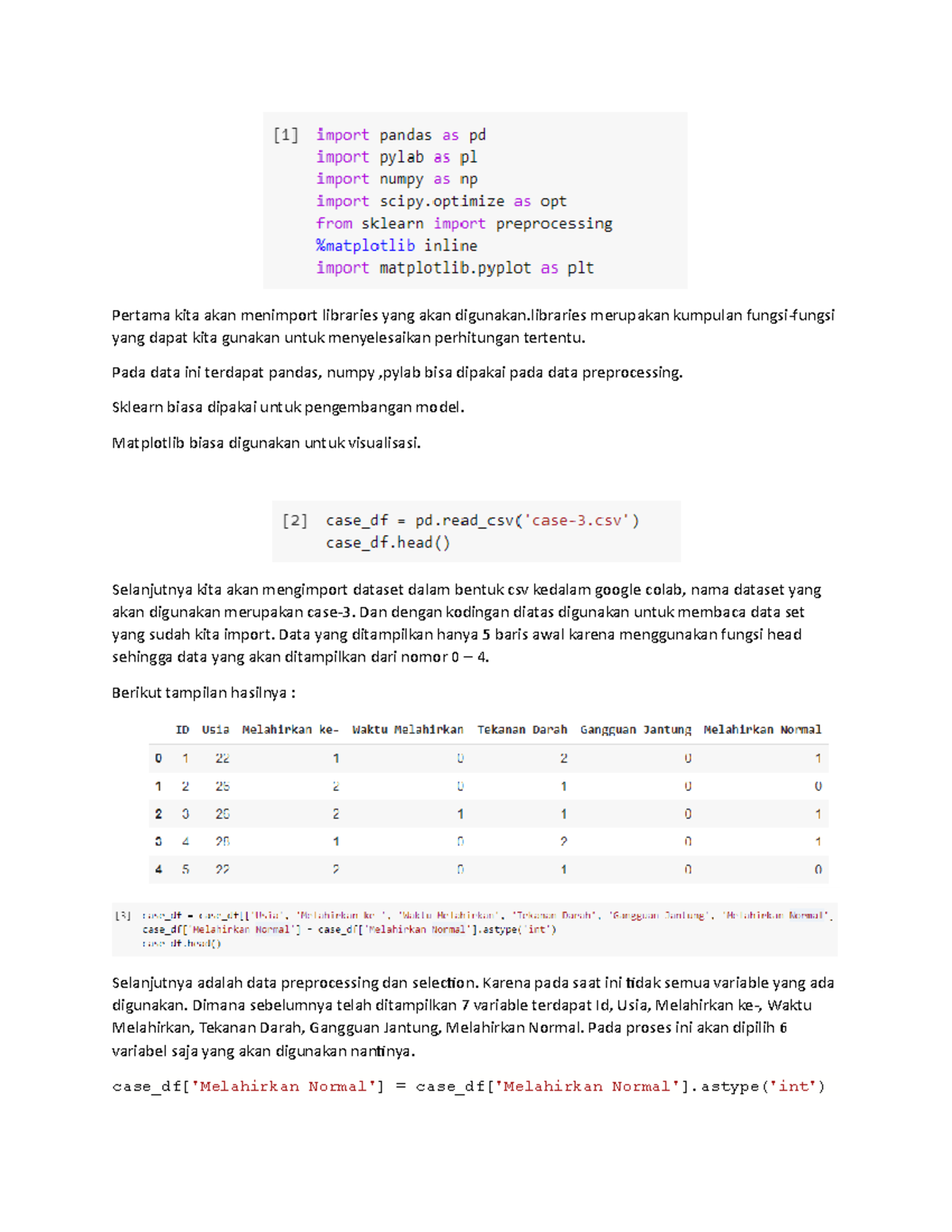 Kodingan tubes datik - Tutorial work of Data Analysis 2 - Pertama kita ...