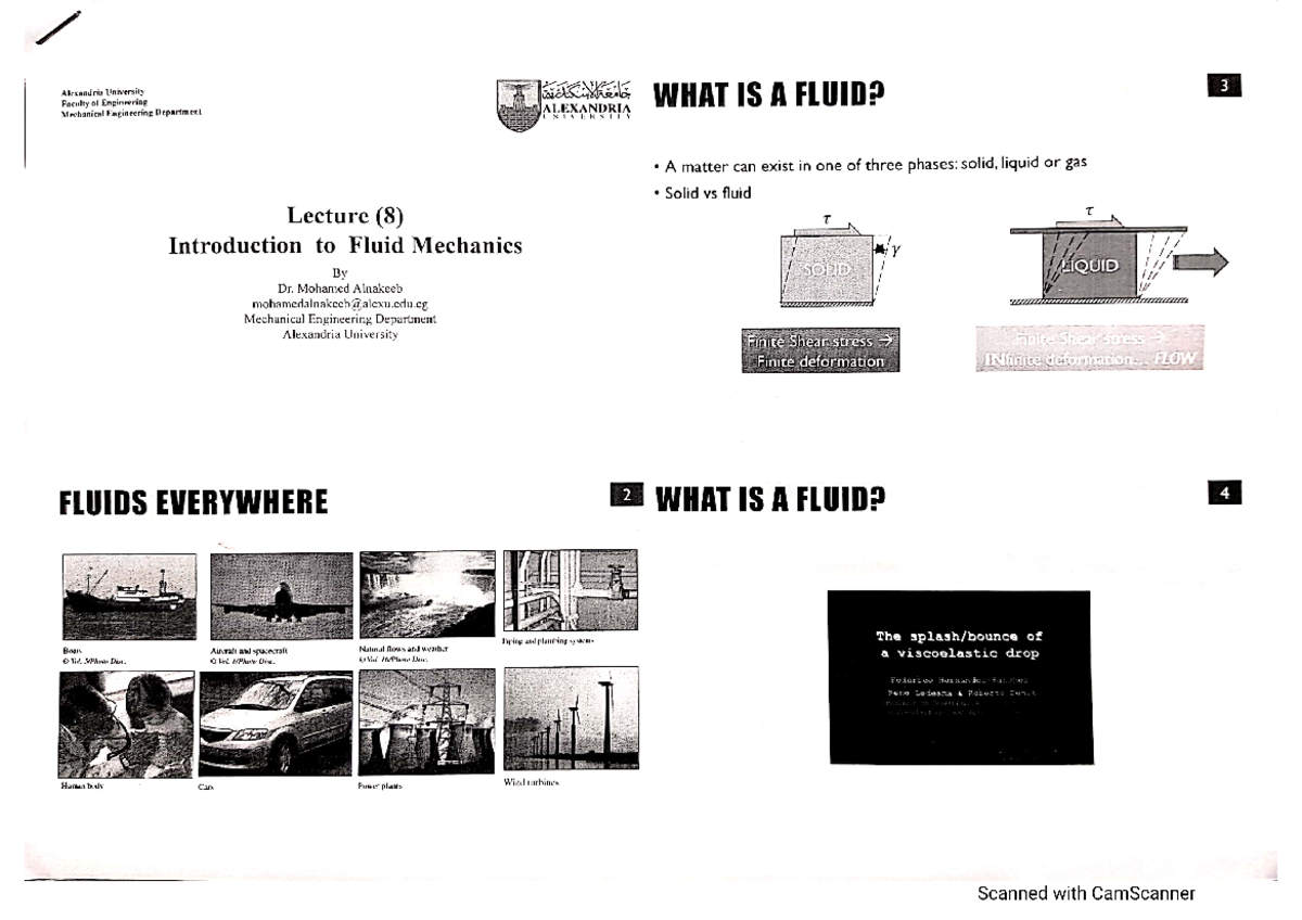 Lecture 8 Notes Thermofluids - Alexandria University Faculty of ...