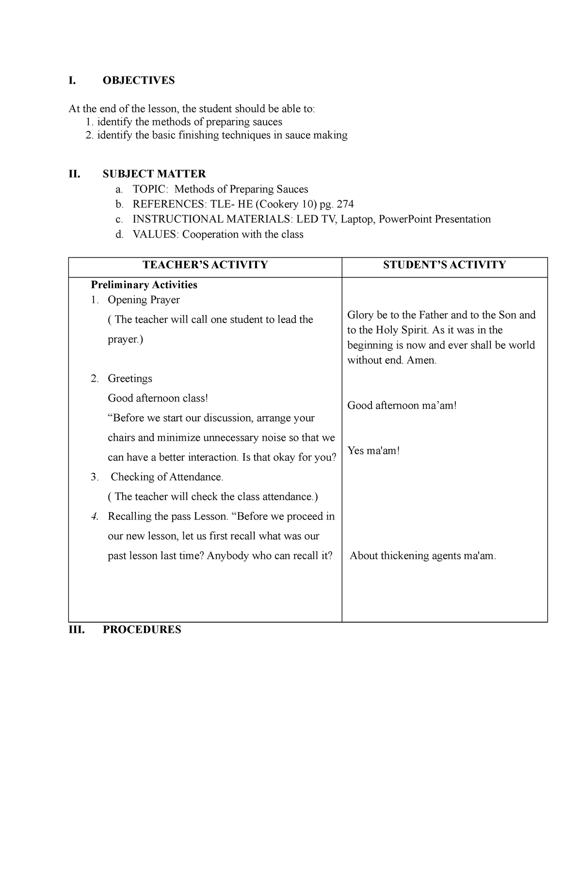 Lesson PLAN methods - This was my DLP during my internship - I ...