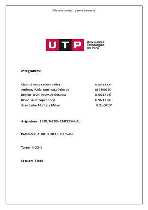 Mercado DE Capitales - Grupo 2 - UNIVERSIDAD TECNOLÓGICA DEL PERÚ ...