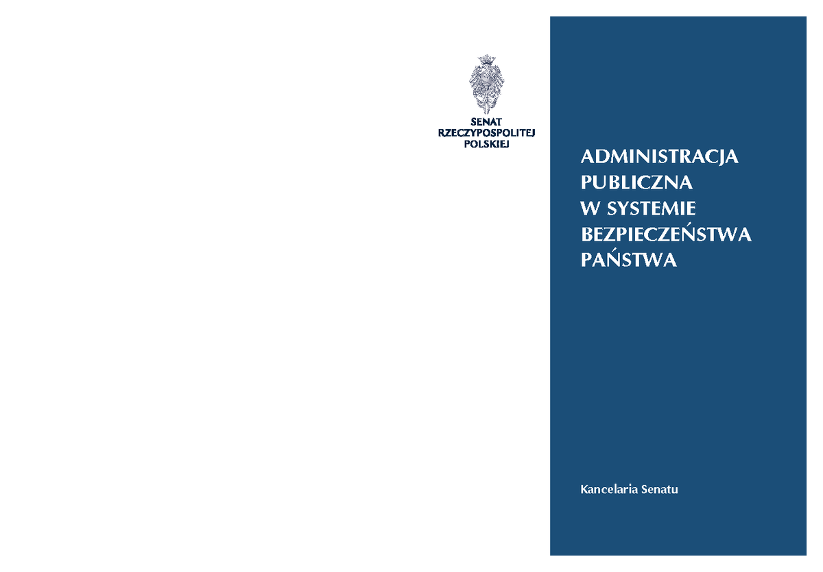 Bezpieczeństwo I Porządek Publiczny - AdministrAcjA PublicznA W ...