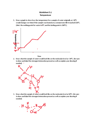 CHEM1061 CLUE Wksht 4 - Jmr - Worksheet 4. IMFs And Properties 1a. Draw ...