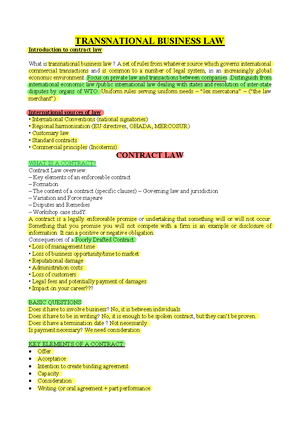 TBL Exam 26 June 2022 (Module 2 ONLY) - TRANSNATIONAL BUSINESS LAW ...