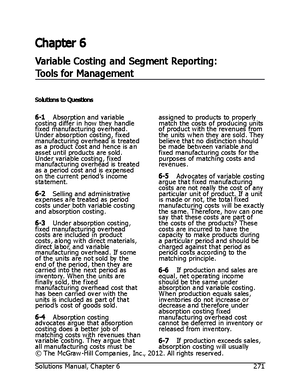 Activity Based Costing A Tool to Aid Dec - Chapter 7 Activity-Based ...