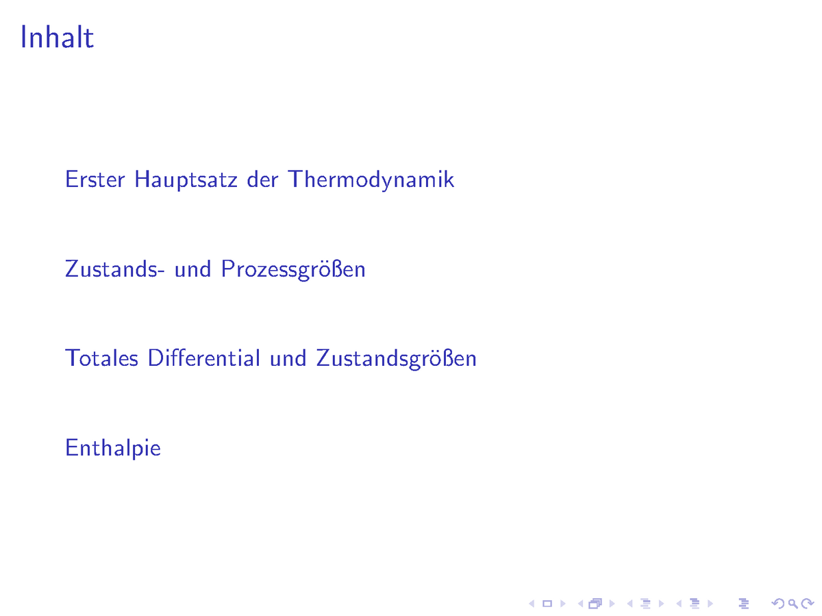 Präsentation 1SBO 2 Physikalische Chemie - Inhalt Erster Hauptsatz Der ...