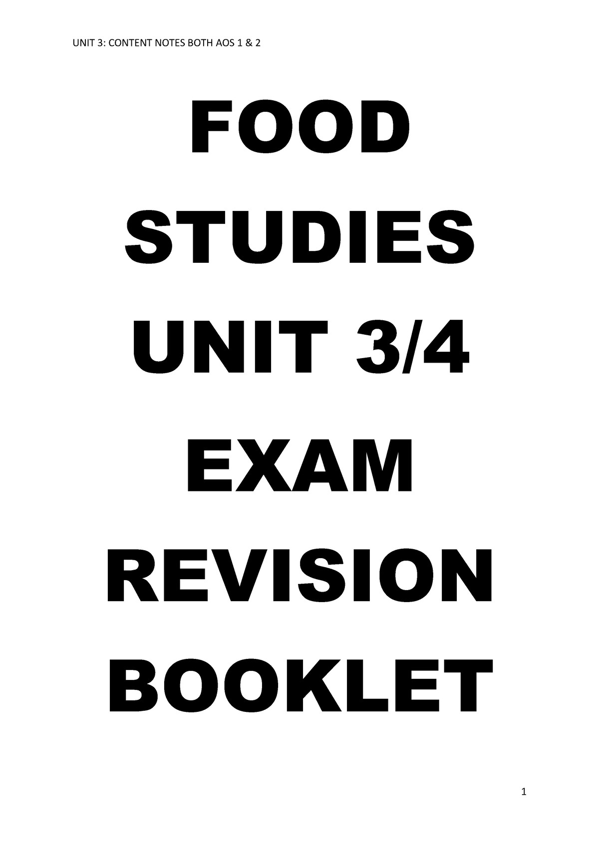 food-studies-examination-revision-booklet-unit-3-content