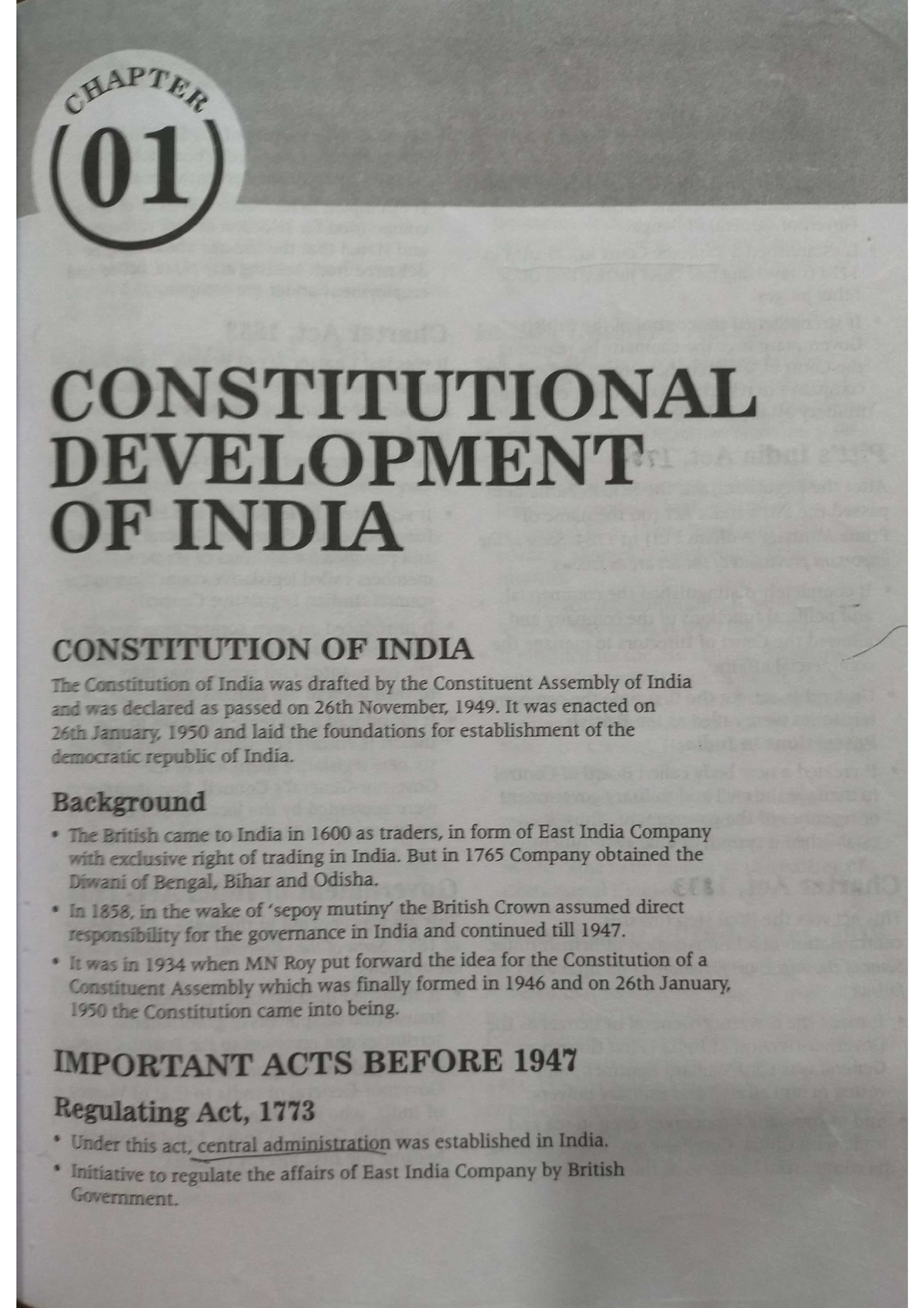 essay on constitutional development of india