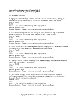 Chopra scm5 tif ch06 ndjncjndjcnjdn - Supply Chain Management, 5e ...