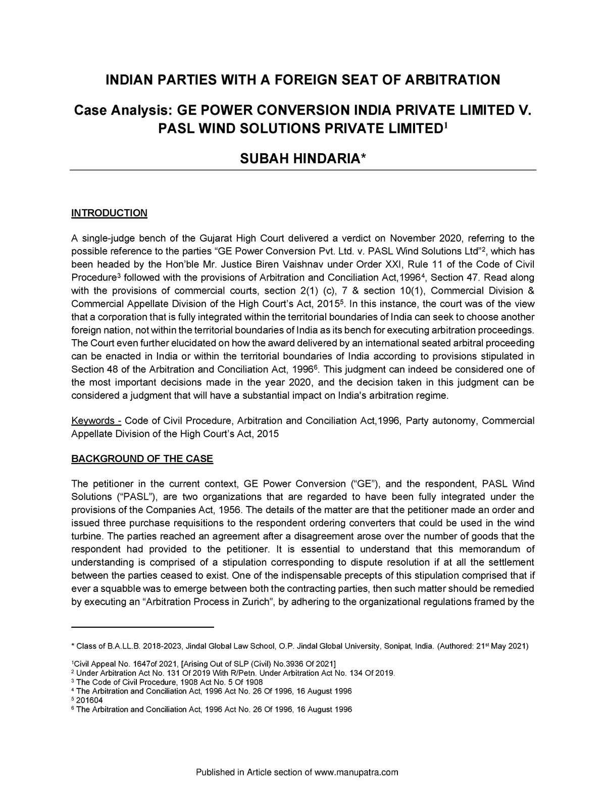 adr case study report