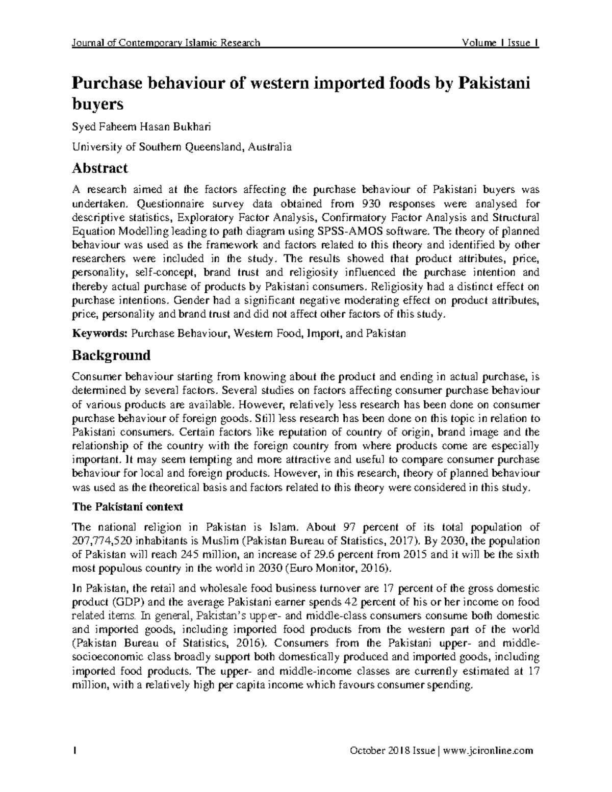 Course Material - Purchase behaviour of western imported foods by ...