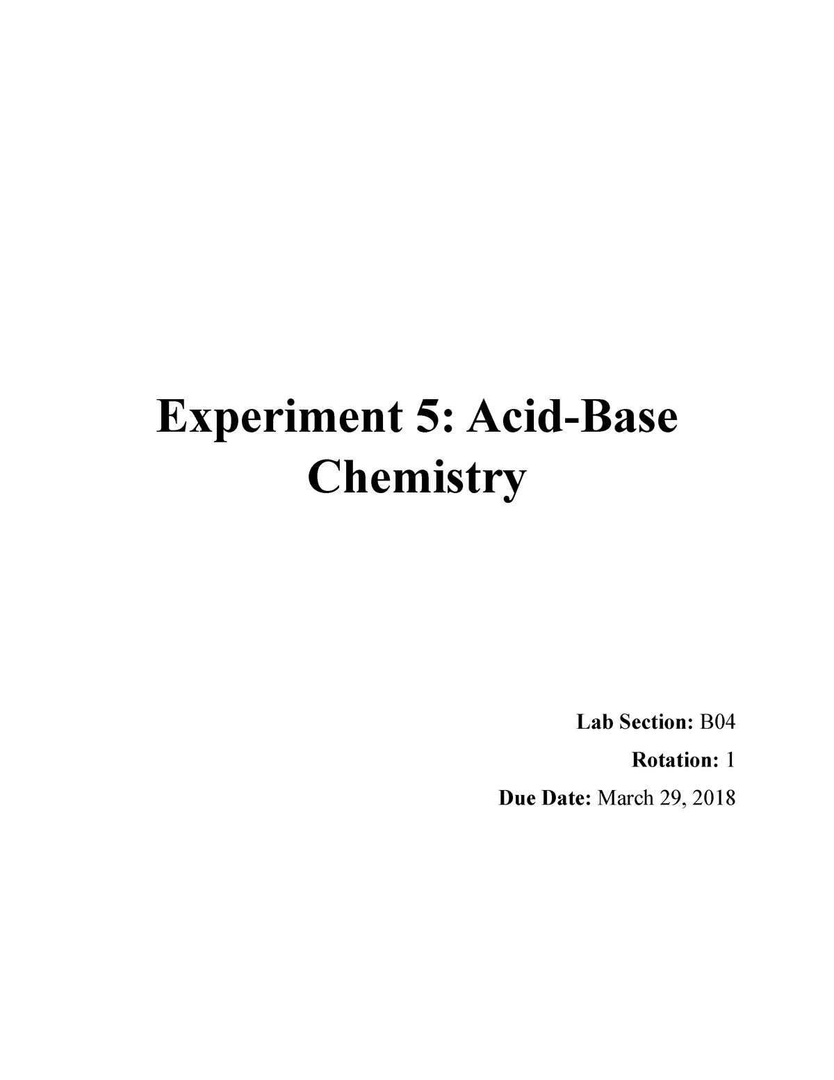 lab acids and bases assignment reflect on the lab