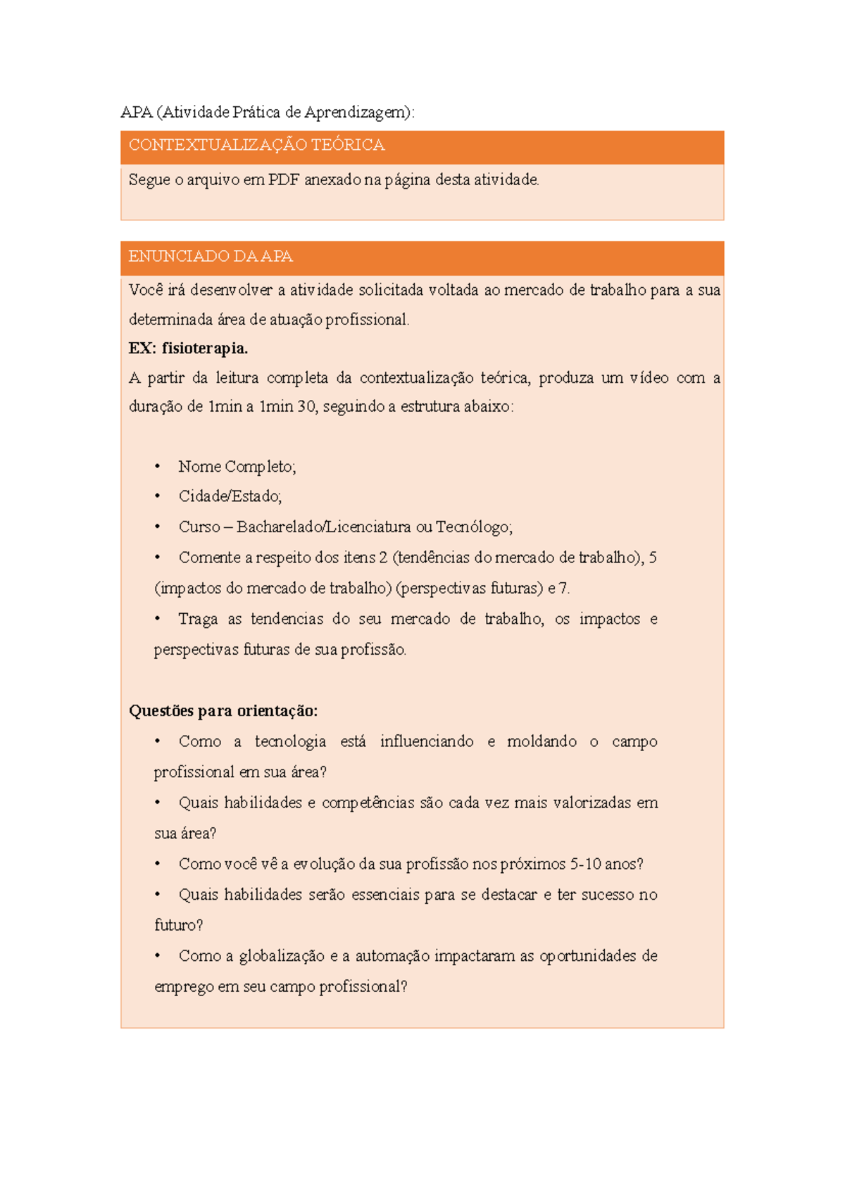 APA - Instruções - MUITO BM - APA (Atividade Prática de Aprendizagem ...