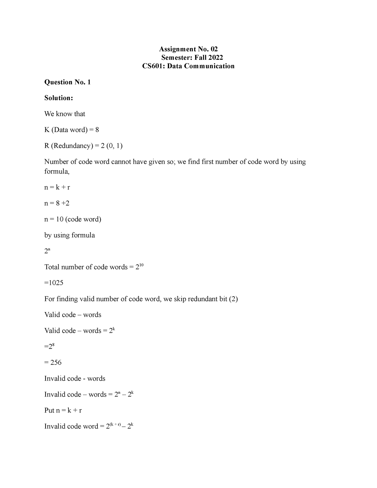 cs601 assignment 2 2023 pdf