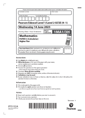 2024 Predicted AQA Maths Paper 3 (F) - GCSE MATHS PREDICTED PAPER 3 (F ...