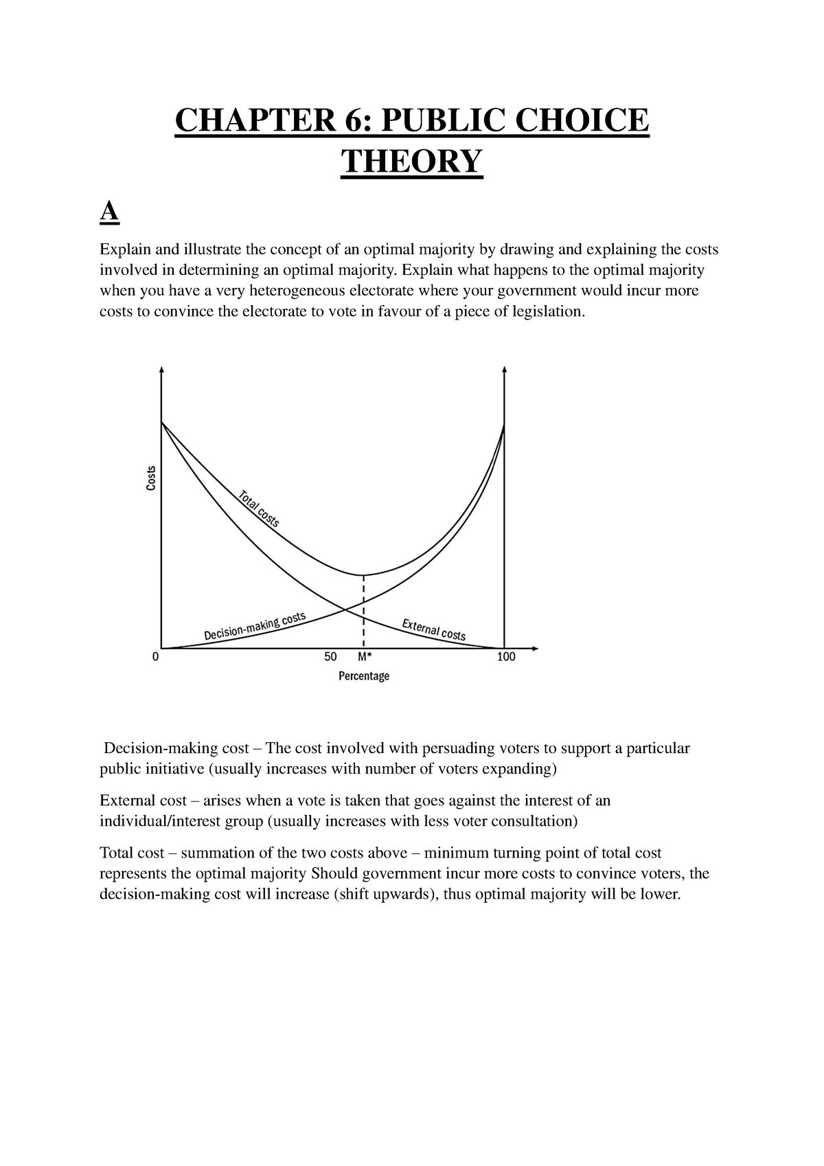 Chapter 6; Public Choice Theory (EKN 310) - CHAPTER 6: PUBLIC CHOICE ...