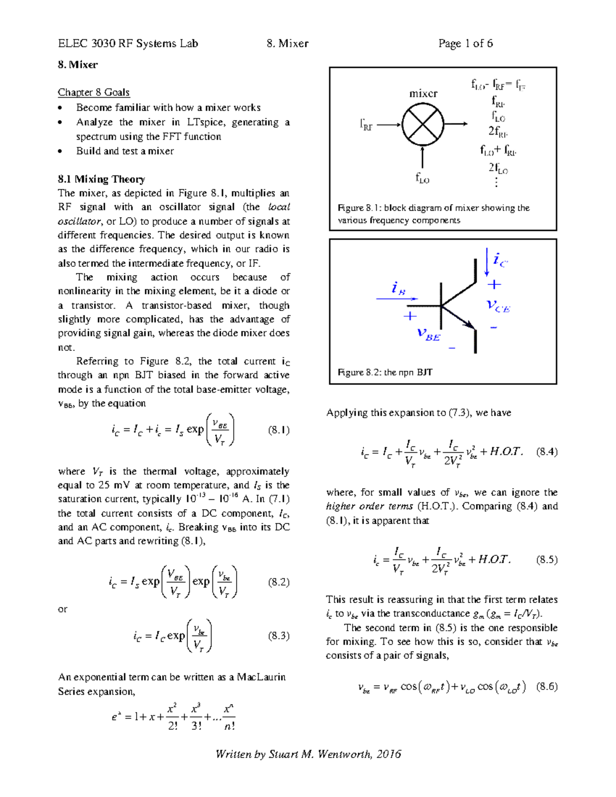 8.0 Mixer V3 - lecture note - Mixer Chapter 8 Goals Become familiar ...