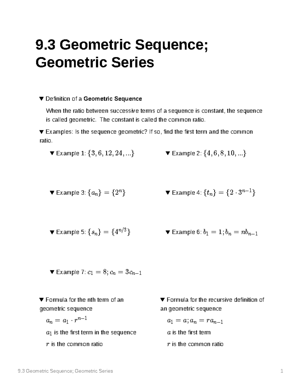 unit 6 homework 9 geometric sequences answer key