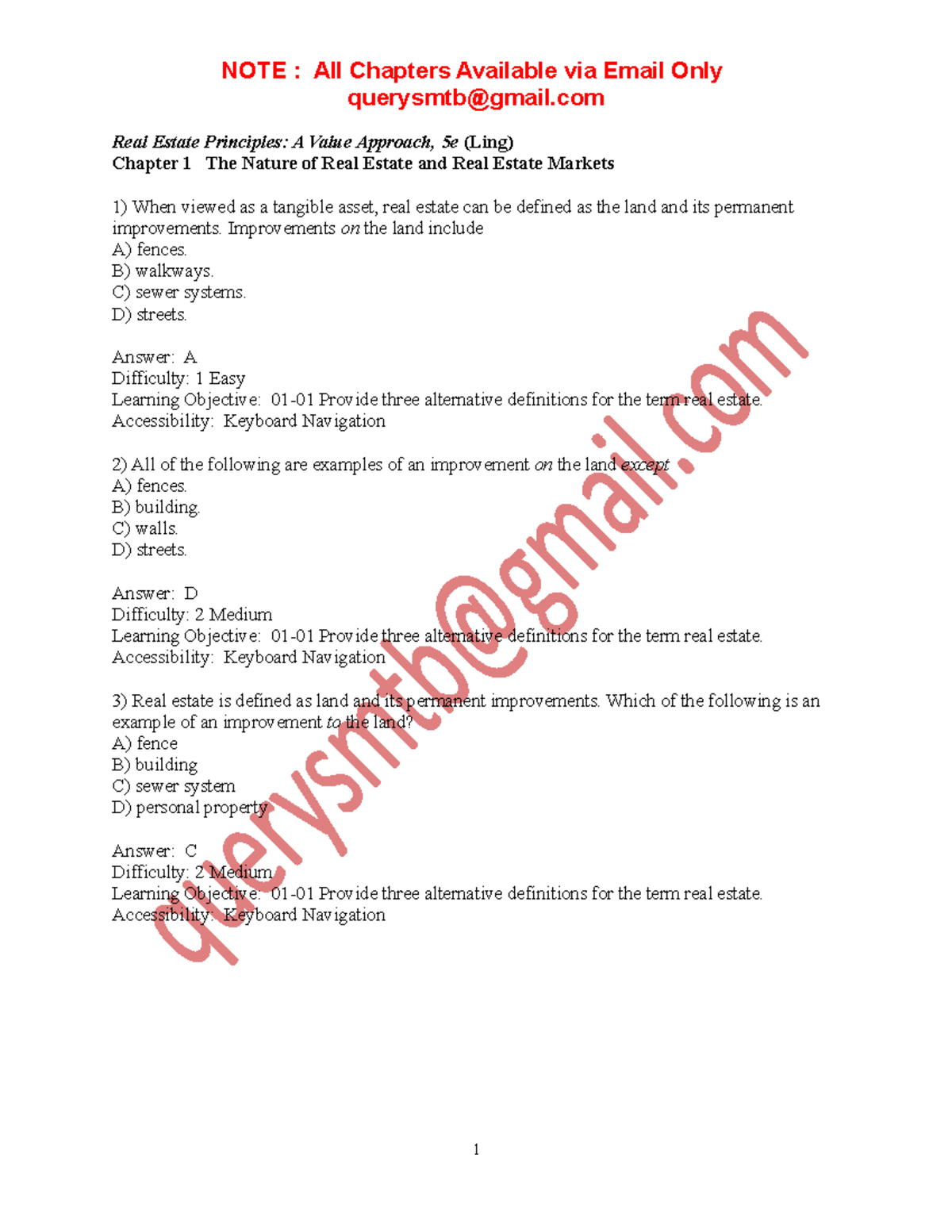 Real Estate Principles A Value Approach 6th Edition By David Ling