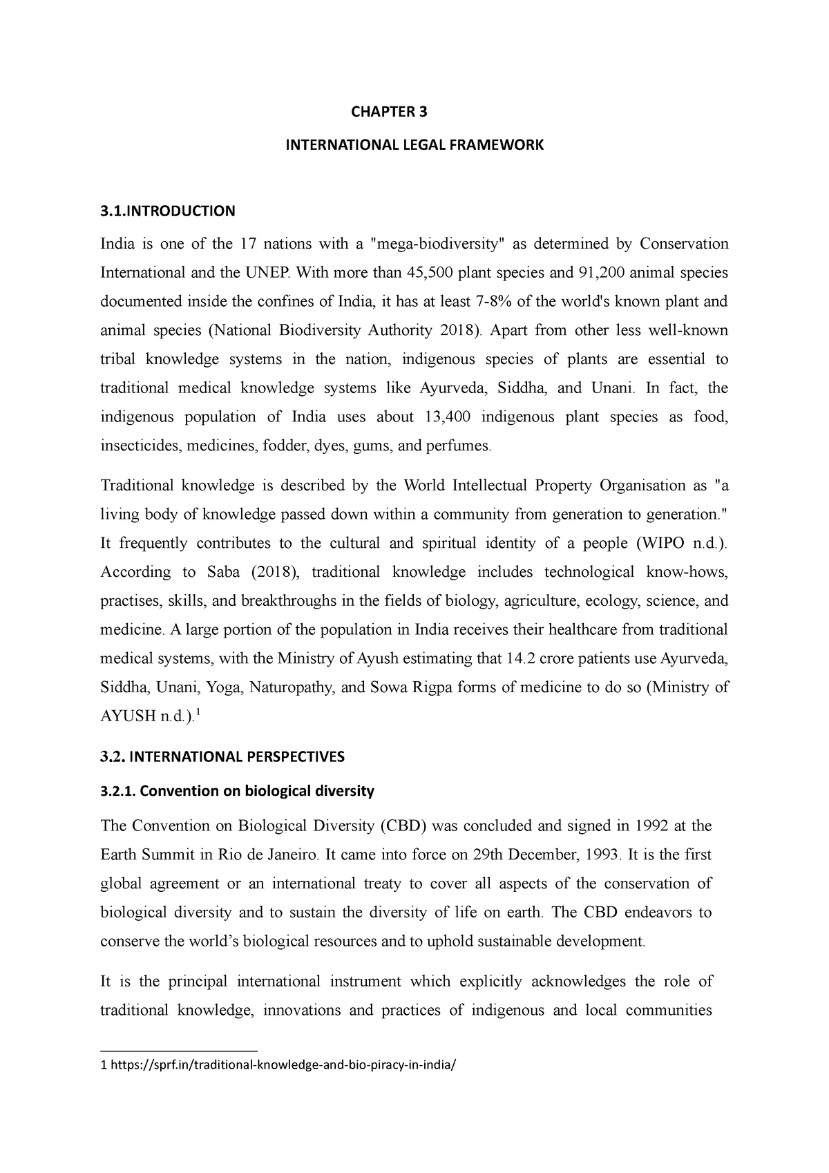 Chapter 3 International Legal Framework Final - CHAPTER 3 INTERNATIONAL ...