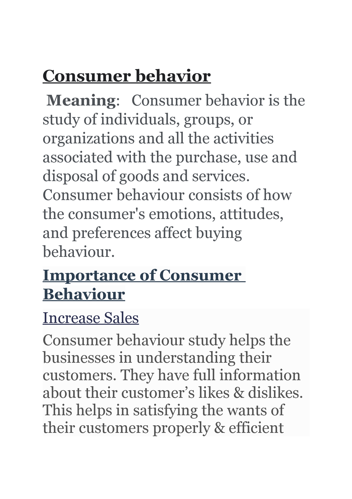 Consumer Behaviour Useful Consumer Behavior Meaning Consumer 